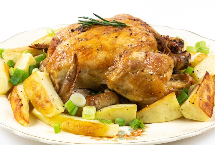 Healthy Chicken Recipes A beautiful plate of healthy chicken served with fresh vegetables