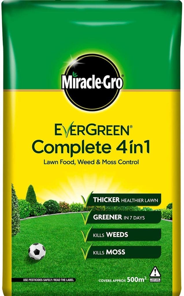 All in one lawn treatment EverGreen Complete 4 in 1 lawn treatment bag