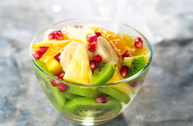 Fruit Salad with Lemon Verbena Fruit Salad with Lemon Verbena
