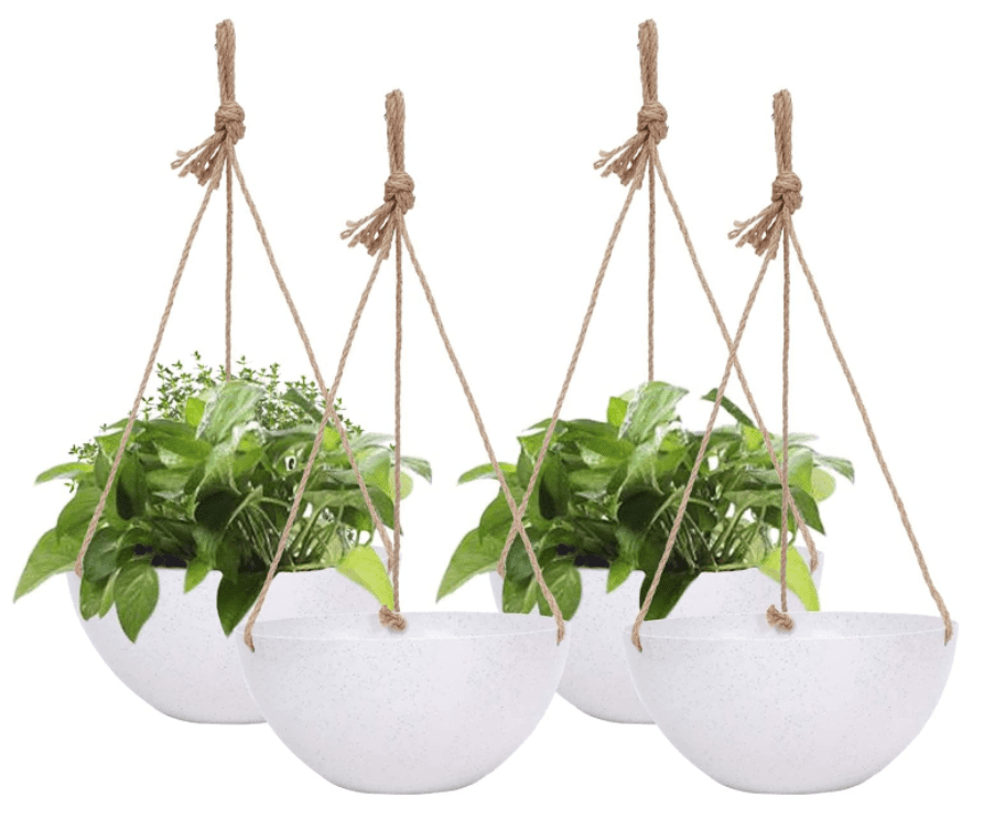 JERIA 4-Pack 10 Inch Hanging Planter JERIA 4-Pack 10 Inch Hanging Planter