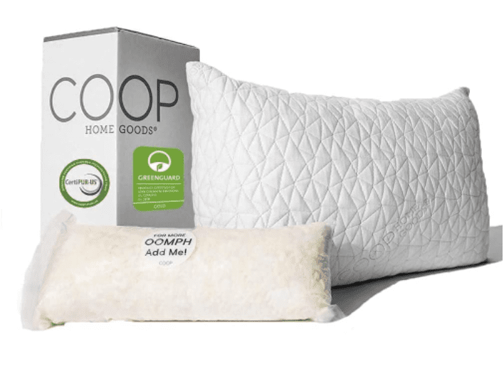 Memory Foam Pillow From Coop Home Goods Coop Home Goods Original Adjustable Memory Foam Pillow