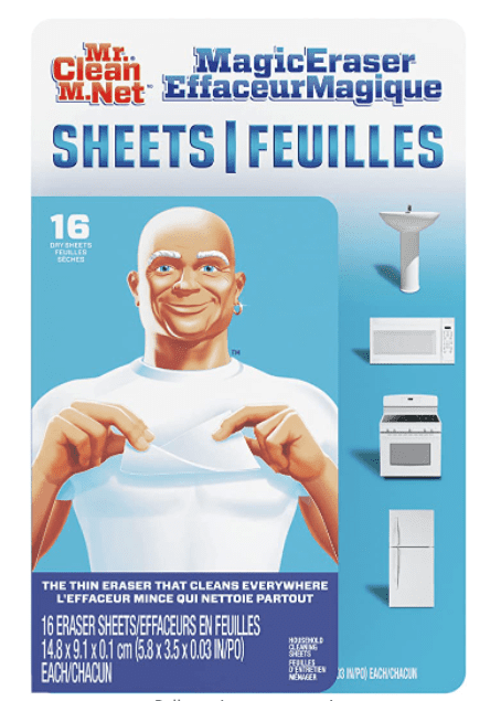 Mr. Clean Magic Eraser Sheets, Shoe, Bathroom, and Shower Cleaner Mr. Clean Magic Eraser Sheets, Shoe, Bathroom, and Shower Cleaner