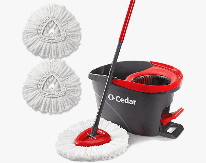 O-Cedar EasyWring Microfiber Spin Mop & Bucket Floor Cleaning System O-Cedar EasyWring Microfiber Spin Mop & Bucket Floor Cleaning System