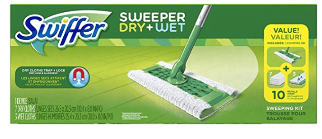 Swiffer Sweeper Cleaner Dry and Wet Mop Starter Kit Swiffer Sweeper Cleaner Dry and Wet Mop Starter Kit