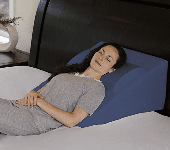 The InteVision Foam Wedge Pillow InteVision foam wedge pillow with sloped upper body support