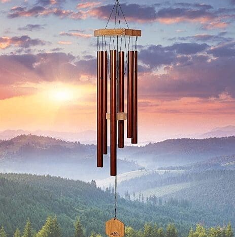 Bamboo and Copper-Red Aluminum Chime Bamboo and Copper-Red Aluminum Chime