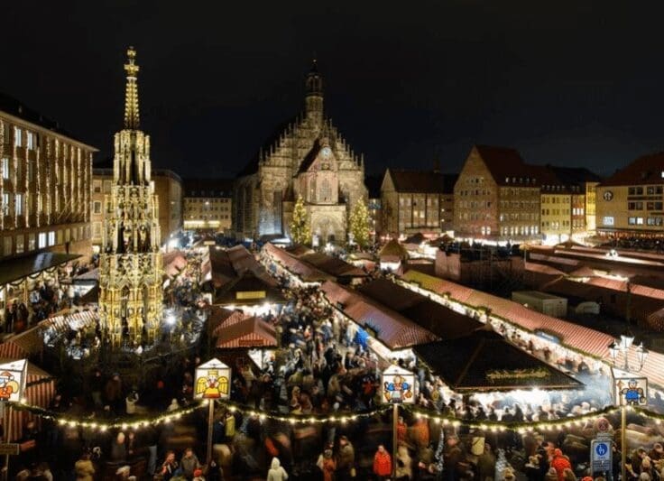 The Christkindlesmarkt in Nuremberg The Christkindlesmarkt in Nuremberg