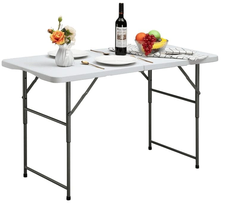 ALIMORDEN 4ft Bi-Folding Height Adjustable Camp Picnic Table ALIMORDEN 4ft Bi-Folding Height Adjustable Camp Picnic Table