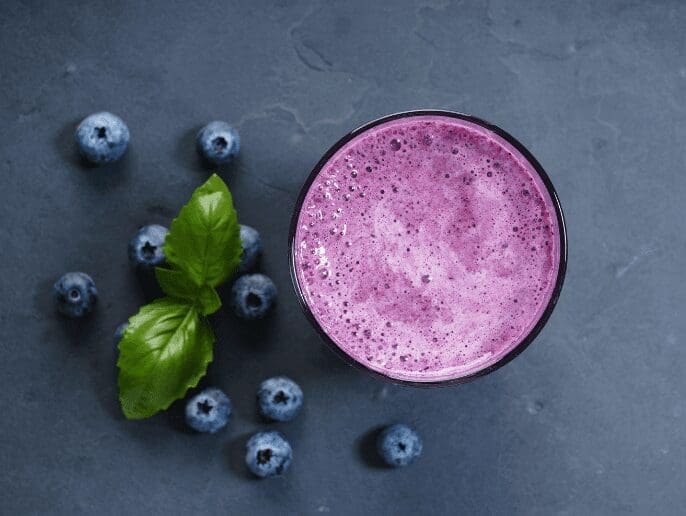 Blueberry Basil Smoothie Blueberry Basil Smoothie