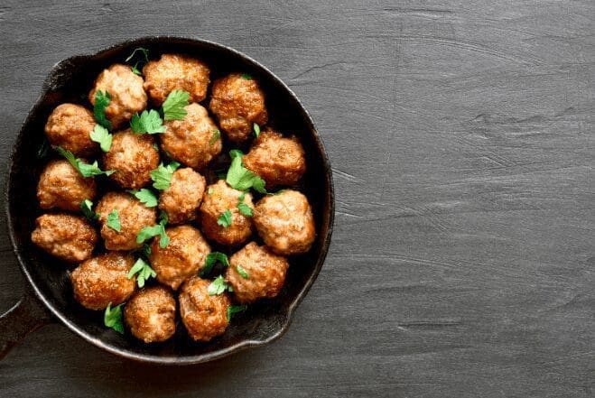 Baked Chicken Meatballs