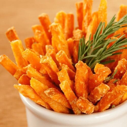 Focaccia And Rosemary Parmesan Sweet Potatoes
