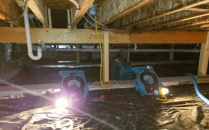 Crawl Space water damage Crawl Space water damage