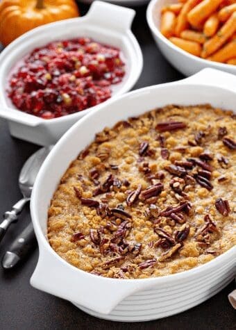 Vegan Coconut & Pecan Sweet Potato Casserole Vegan Coconut & Pecan Sweet Potato Casserole