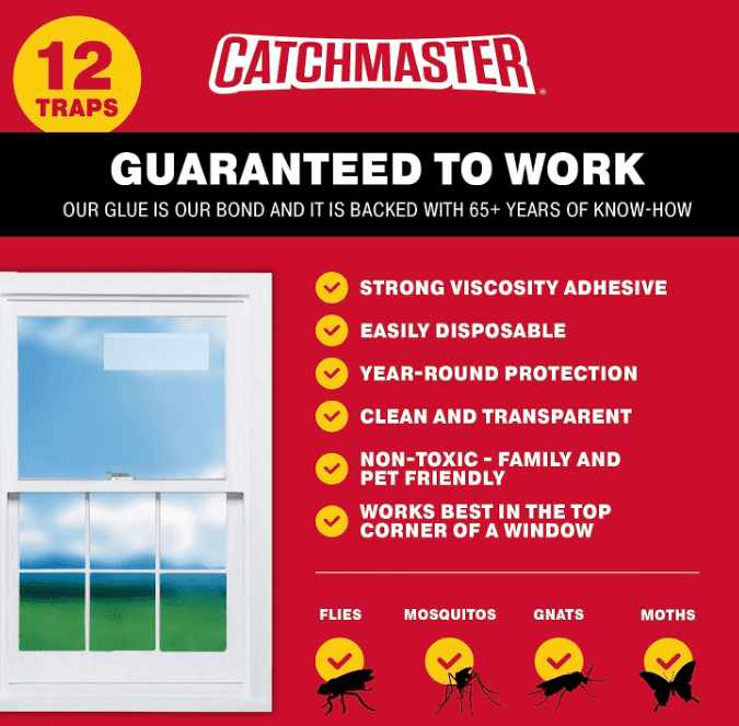 Catchmaster Bug & Fly Clear Window Fly Traps Catchmaster Bug & Fly Clear Window Fly Traps