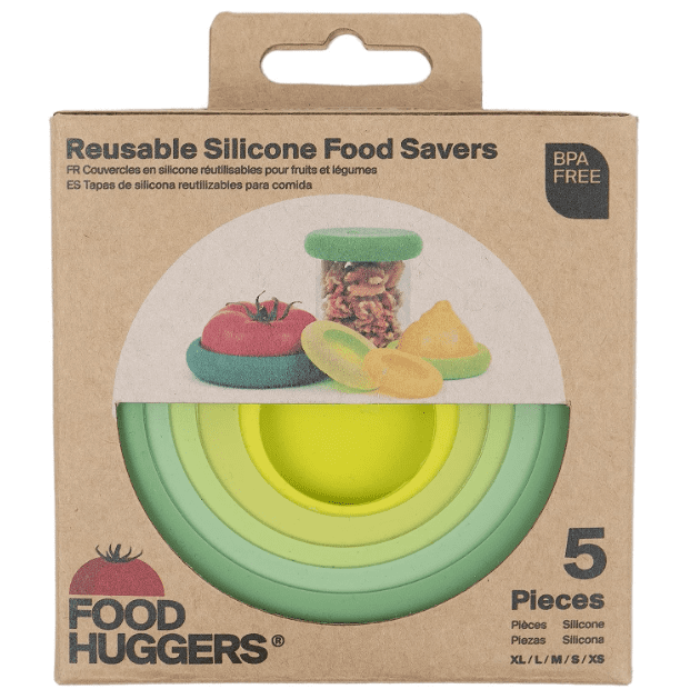 Food Huggers 5pc Reusable Silicone Food Savers Food Huggers 5pc Reusable Silicone Food Savers