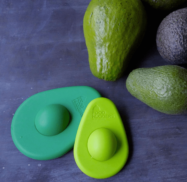 Food Huggers Avocado Huggers 2pc Silicone Reusable Avocado Savers with Pit Storage Food Huggers Avocado Huggers 2pc Silicone Reusable Avocado Savers with Pit Storage