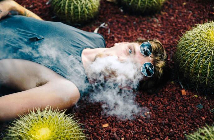 Smoking in Garden Smoking in Garden