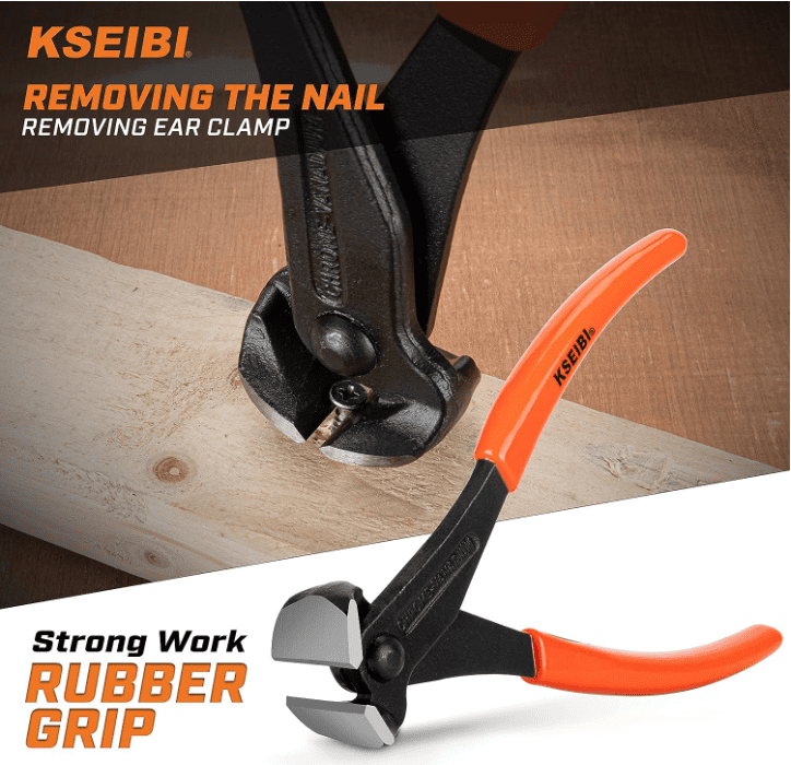 Nail Puller Pliers Nail puller pliers with blunt, end-cutting jaws.