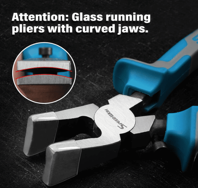 Running Pliers Running pliers used for stained glass work.