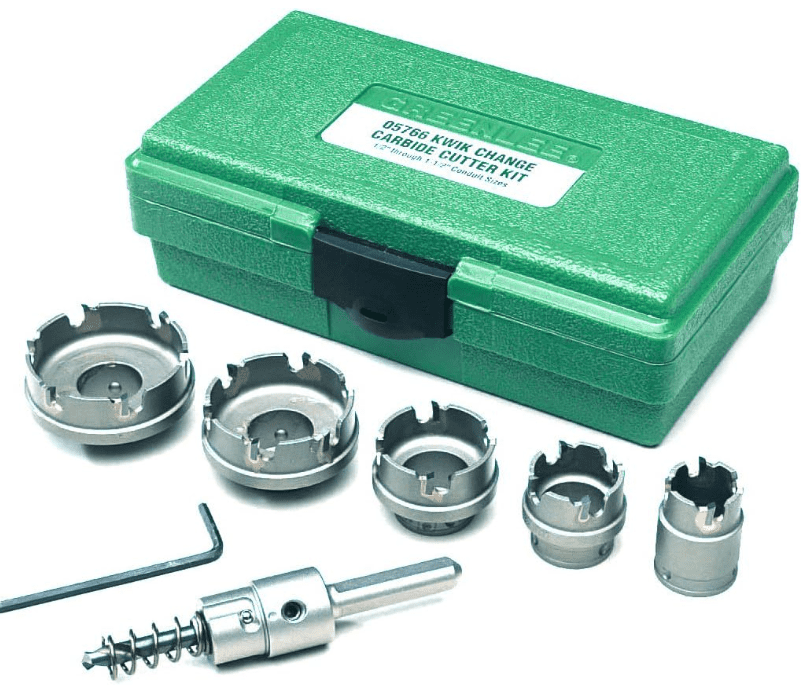 Greenlee 660 Kwik Change Stainless Steel Hole Cutter Kit Greenlee 660 Kwik Change Stainless Steel Hole Cutter Kit
