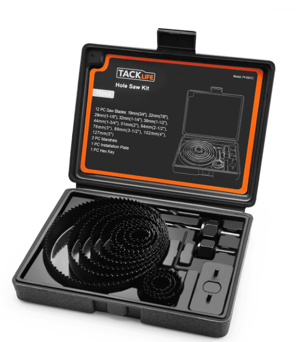 Tacklife PHS01C Hole Saw Kit Tacklife PHS01C Hole Saw Kit