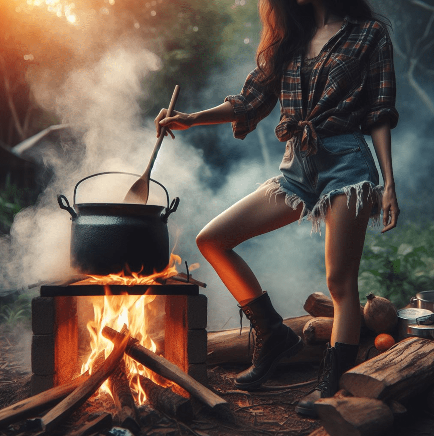 Cooking Over a Wood Burning Fire Pit Cooking Over a Wood Burning Fire Pit