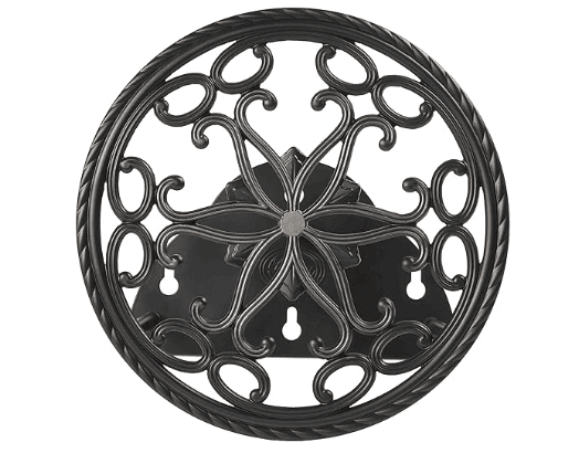 Decorative Wall-Mounted Hose Butler Decorative metal hose butler wall-mounted garden hose holder