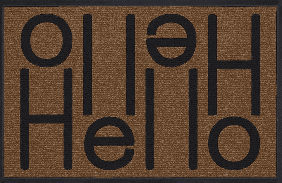 Ruggable Hello Light Coir Doormat Ruggable Hello Light Coir Doormat