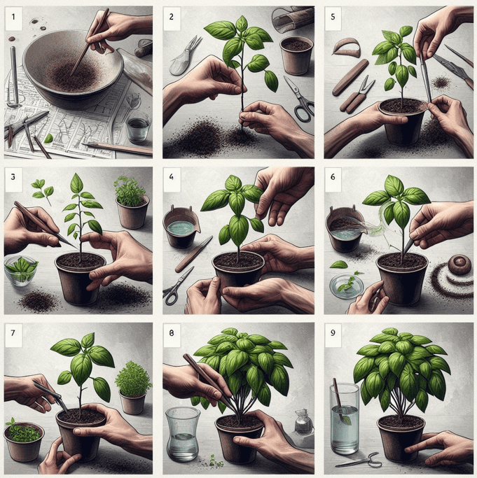 Step By Step Propagate Basil Step By Step Propagate Basil
