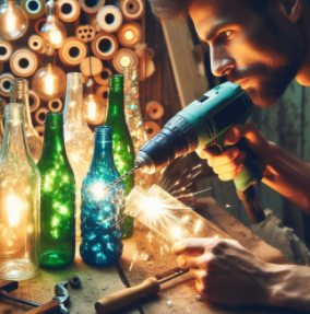 Drilling into Glass Bottles Drilling into Glass Bottles