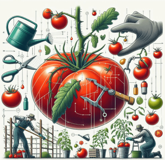 Roma tomato trellising Roma tomato pruning, watering, and trellising