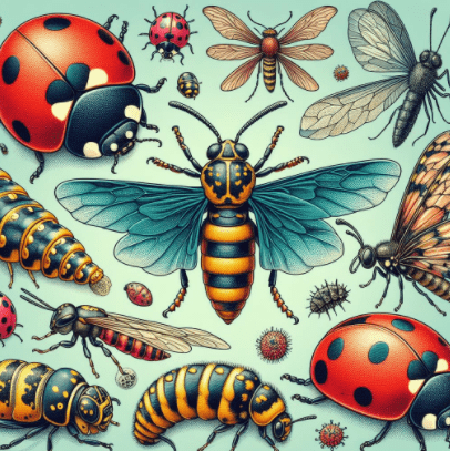 Beneficial Insects, ladybug, lacewings,Parasitic Wasps Beneficial Insects, ladybug, lacewings,Parasitic Wasps