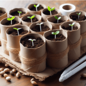 Toilet Paper Rolls seed starting trays Toilet Paper Rolls seed starting trays