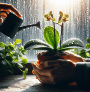 Watering Orchid Watering Orchid