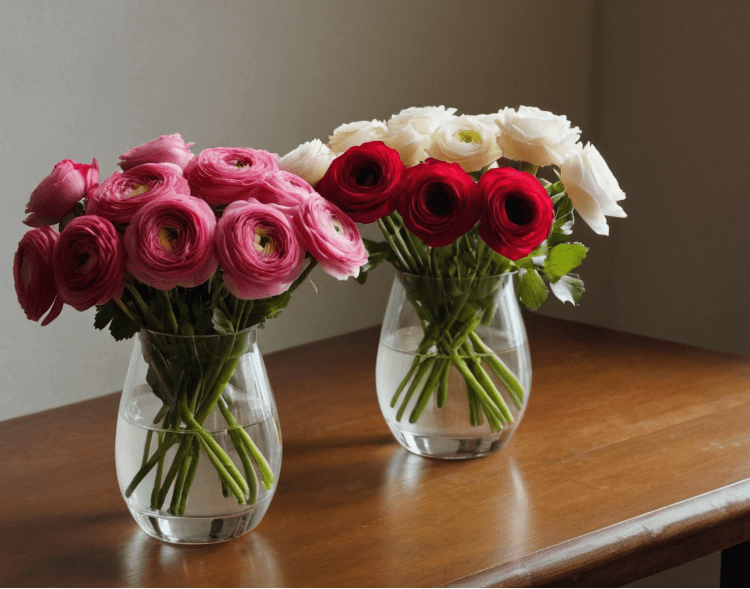 Ranunculus vs. Roses Ranunculus vs. Roses