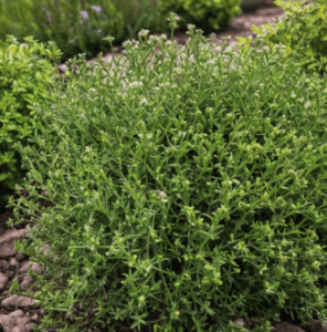 thyme companion growing in garden thyme companion growing in garden