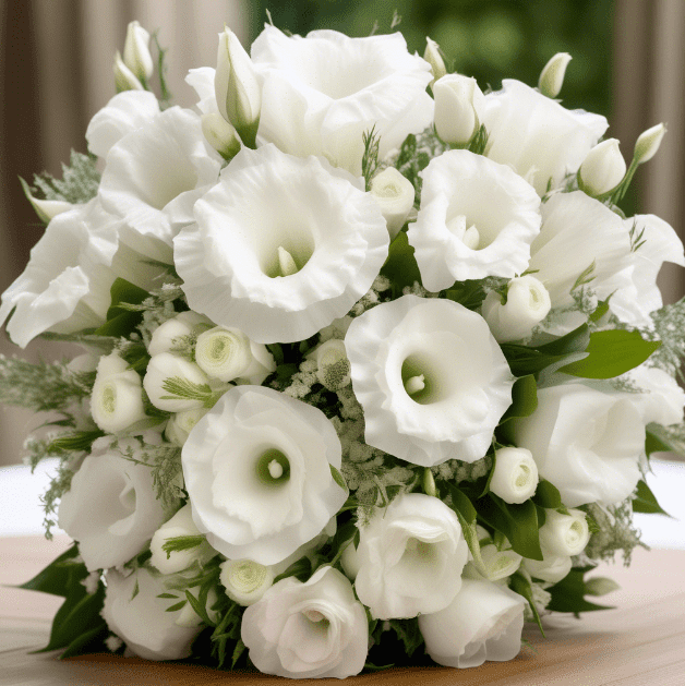 White Lisianthus A beautiful blooming White Lisianthus flower