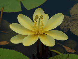 Yellow floating heart Nymphoides peltata Yellow floating heart Nymphoides peltata